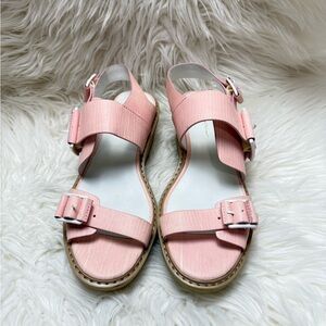 3.1 Phillip Lim Pink Leather Buckle Sandals